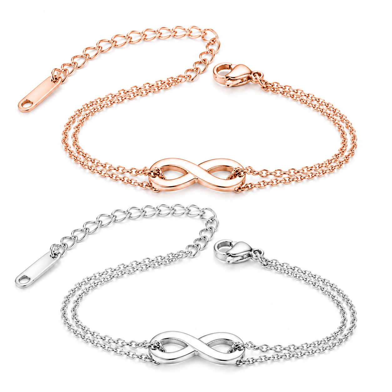 The Infinity — Double Chain Bracelet