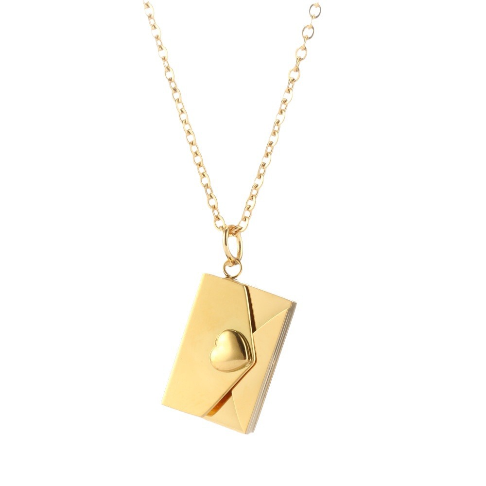 The Love Letter | Secret Message Envelope Necklace